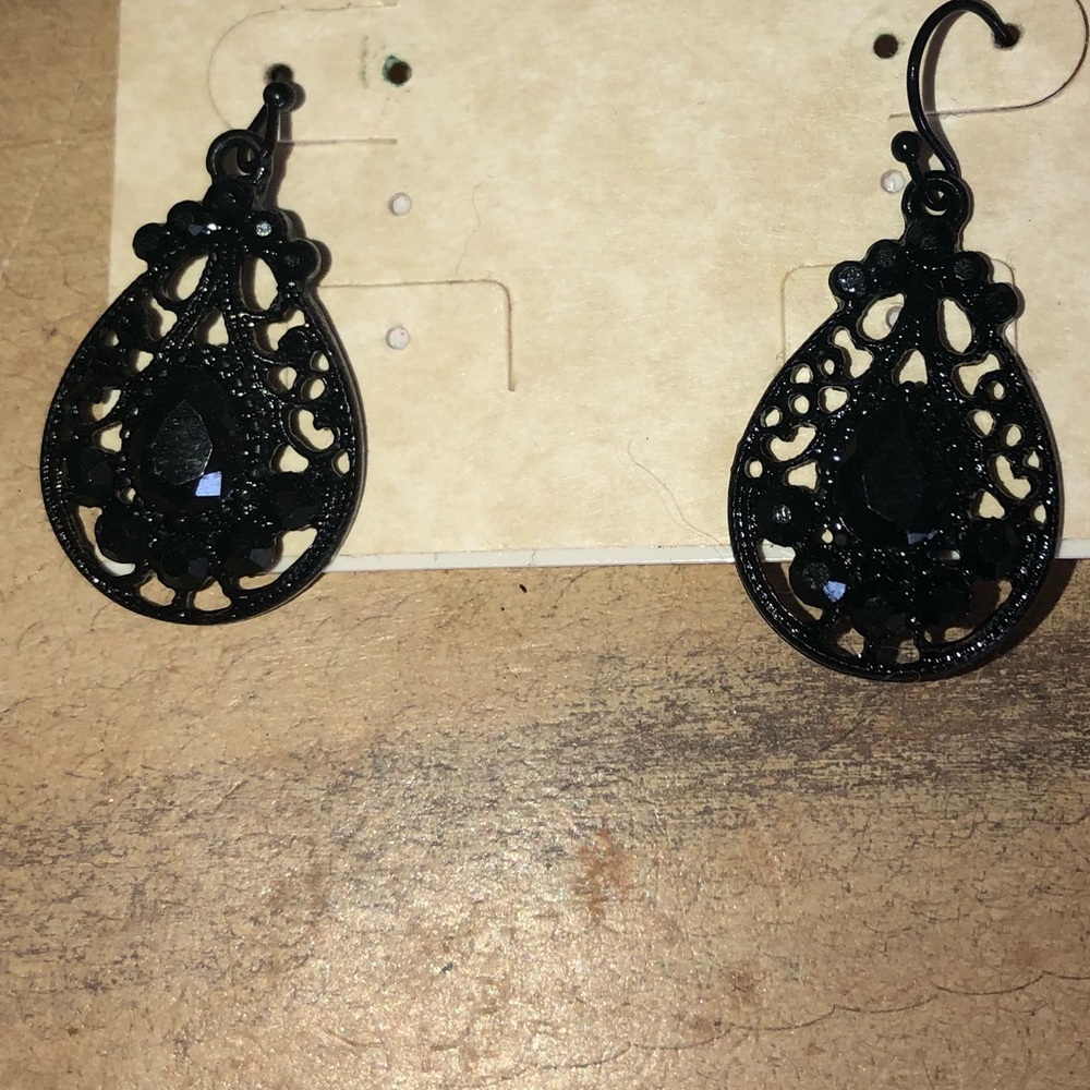 Black earrings